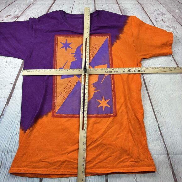 Harry Potter Weasleys Wizard Wheezes Shirt Mens Large Purple Orange Graphic - Picture 5 of 7